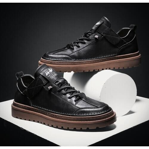 Split Leather Men Boots Brand Lace-up Waterproof Winter Snow Boots For Men 2020 New Classic Casual Men Work Boots