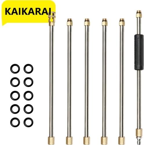 O-Ring Extension Wand Set Rod Car Wash Lance Pressure Washer Replacement Lance Power Washer Lance 1/4Inch Thread
