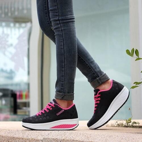 2021 new women fashion Casual Shoes Heightens Walking Shoes Outdoor