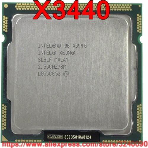 Original Intel Xeon X3440 Quad Core 2.53GHz LGA1156 8M Cache 95W Desktop CPU free shipping speedy ship out