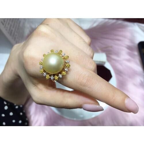 NEW Design 925 Sterling Silver Ring Finger Ring Settings Findings Base Adjustable Jewelry Parts Fittings Accessories for Pearls