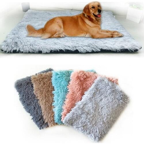 Warm Dog Cat Bed Mat Soft Washable Fleece Pet Cushion House Warm Puppy Cat Sleeping Bed Blanket For Small Large Dogs Cats Mat