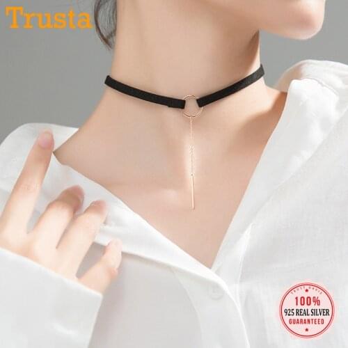Серебряные чокеры TRUSTDAVIS China At AliExpress