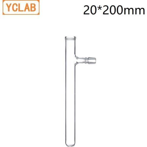 YCLAB 20*200mm Test Tube with Side Tube Borosilicate 3.3 Glass Simple Gas Kipps Apparatus Laboratory Chemistry Equipment