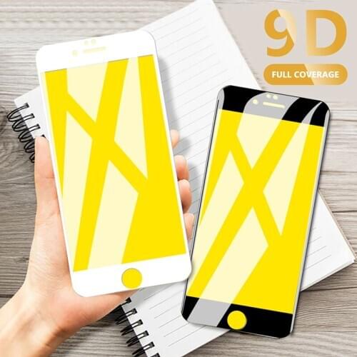 9d full cover tempered glass for apple iphone 6 6s 7 8 plus screen protector on i phone 6 s s6 protective safety film 6plus 5.5