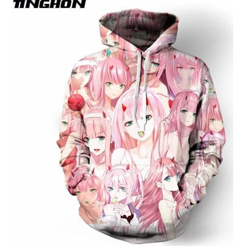 Anime DARLING in the FRANXX 3D Printed Women Mens Hoodies Sweatshirts Streetwear Unisex Casual Jacket Tracksuits 03