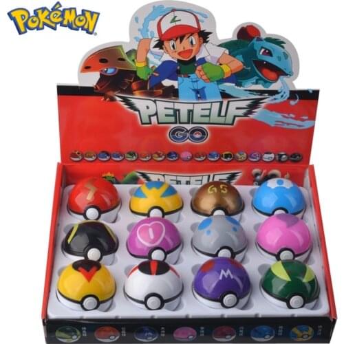 Pokémon 1 Box Of 12 Poké Ball4.8cm Small Size Childrens Toys Theres One In Every Ball Pokémon Cartoon Characters Birthday Gift