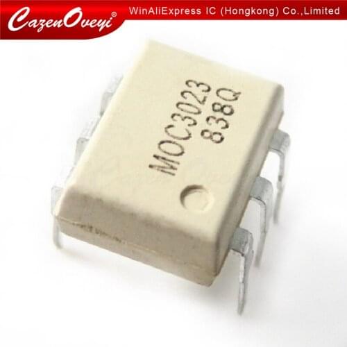 10pcs/lot MOC3023 3023 DIP-6 In Stock