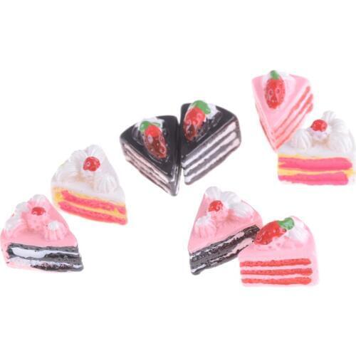 2PCS Food Cakes 1/12 Dollhouse Miniature Diy Home Decoration Kitchen Toys Doll House Ornaments