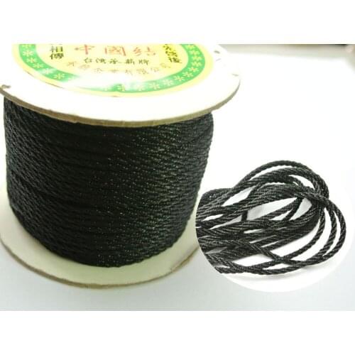 25 Meter Black Nylon Love Rope Binding Bind up Synthetic Silk String 3mm