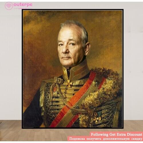 Funny Celebrity Actor Bill Murray DIY 5D Diamond Painting for Adults Cross Stitch kits Embroidery Rhinestones Mosaic Home Decor
