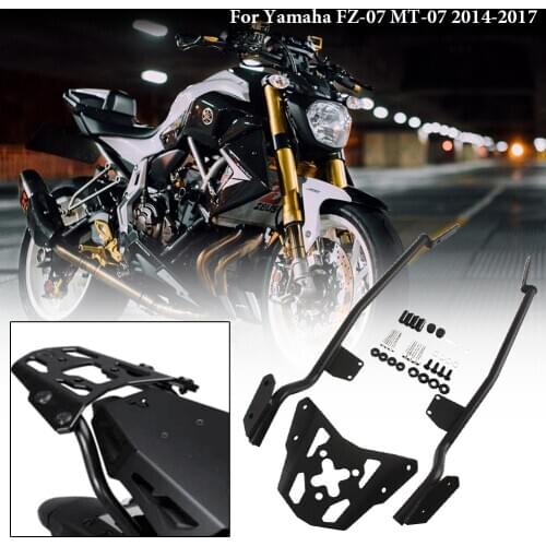MT-07 FZ-07 Motorcycle Black Rear Luggage Rack Carrier Support Shelf for Yamaha MT07 FZ07 2014 2015 2016 2017 MT 07 Accessories