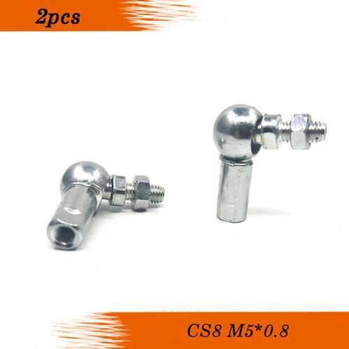 CS8 M5x0.8 Male Right Hand Threaded Curved rod ball head rod end joint bearing universal joint