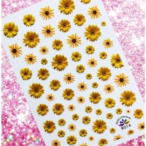 Flower Design Nails Art Manicure Back Glue Nail decorations Nail sticker Nail art Nail ornament HL55