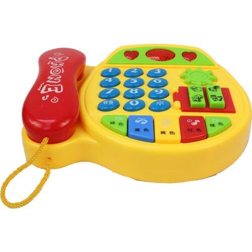 Childrens Telephone Early Childhood Toys Baby Phone Multi-function Music Toy 6 - December 1-2-3 Years Old Educational Plastic