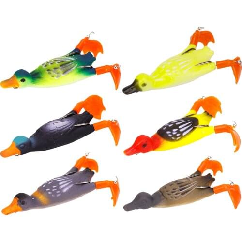 9.5cm Duck 3D Fishing Lure Floating Propeller Artificial Bait Swimming Lure