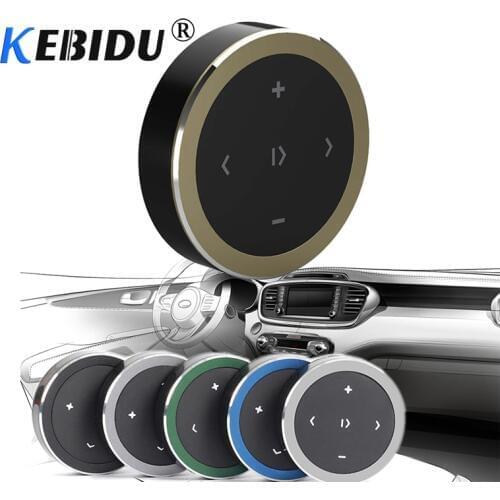 Kebidu Wireless Bluetooth Media Button Multifunctional Steering Wheel Remote Controller With CR2032 Button Battery For Car Motor