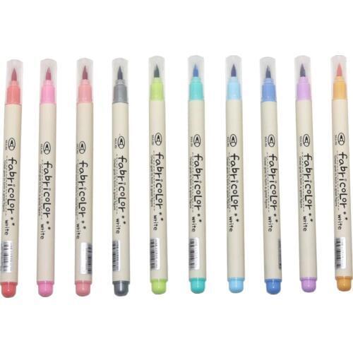 10-color Suit Soft Brush Colorful Brush Childrens Drawing Student Supplies Beauty Pen Smooth writing