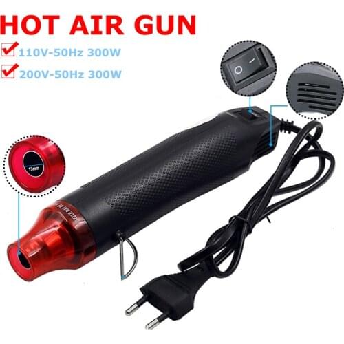 Mini Heat Gun Hot Air Tool 110/220V 300W Temperature for Dryer Soldering Supporting Seat Shrink Plastic Crafting Tools 2021