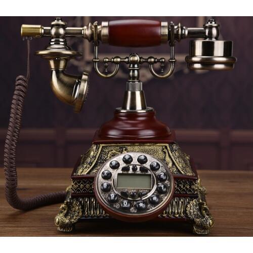 Fashion vintage telephone antique telephone home decoration telephone hands-free backlight / Caller ID