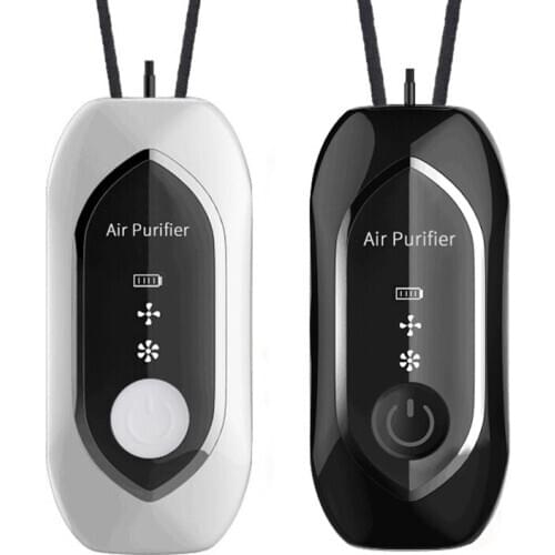 Air Purifier Portable, Personal Necklace USB Rechargeable Air Cleaner, Mini Ionic Purifier Wearable for Home Car