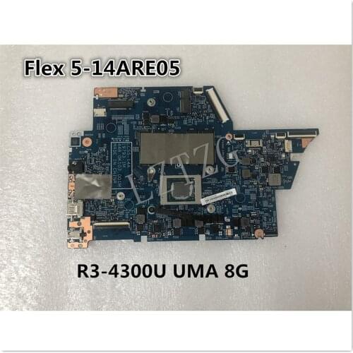 Original laptop Lenovo ideapad Flex 5-14ARE05 Motherboard CPU R3-4300U UMA 8G FRU 5B20S44389 5B21B44607