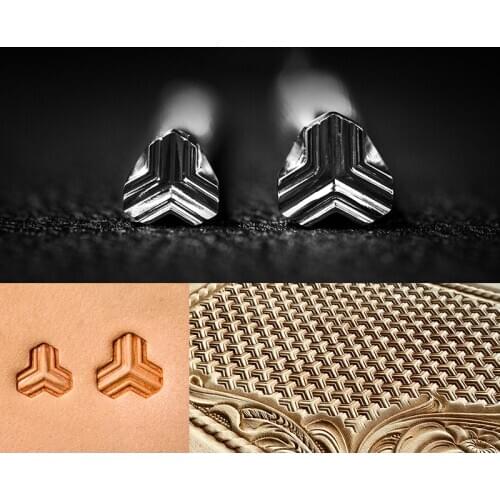 Leather carving embossing tool printing stamp Decorative pattern Carved stainless steel engraving armor pattern