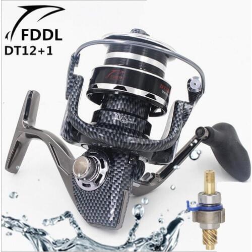 FDDL 9000-10000 full metal Snake pattern 12 + 1 without clearance bearings Long shot spinning Gapless structure fishing reel