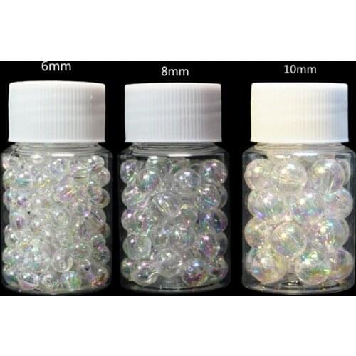 Diy Hand-made Materials Symphony Dreamland Bubble Beads Acrylic Beads Earrings Accessories Earrings Perforated Beads