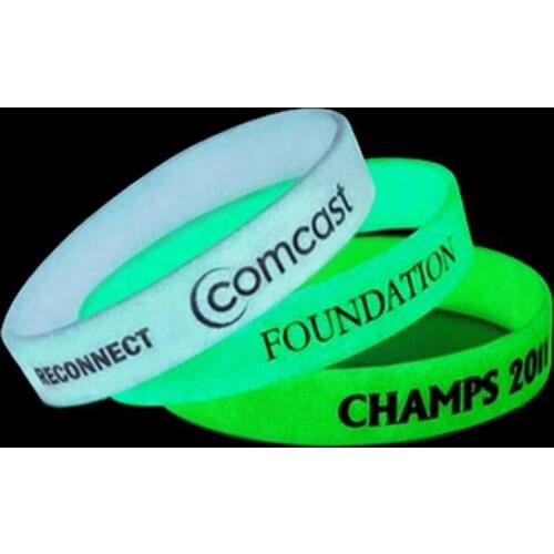 Printed Luminous bracelets Silicone Sports Bracelets Bangles for Rubber Fitness Wristband Bracelet glow in the Dark