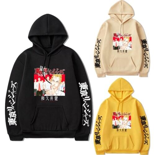 Tokyo Revengers Hoodies Anime 3D Printing Long Sleeve Hooded Coats Sweatshirts Role Play Tops Jackets Harajuku Streetwear Unisex