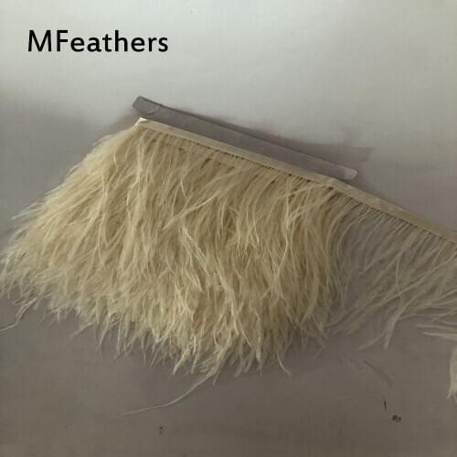 43Colors available Natural&real Ostrich feather trims width 3-4inch 4-6inch ostrich wedding feathers trimming ribbons lace cloth
