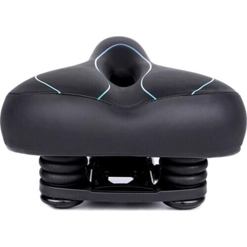 S18 PVC MTB Mountain Road Leather Bicycle Seats Men Women Pad Cycling Part Bicycle Saddle No tail light Breathable