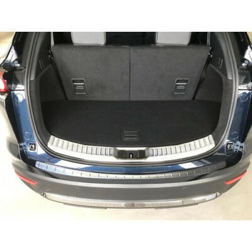 Outer + Inner Rear Bumper Protector Sill Trim 2pcs For Mazda CX-9 2017 - 2019