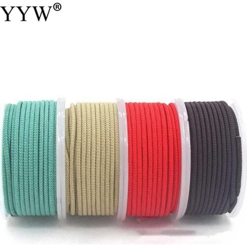 2.0/2.5/3.0mm String Chinese Satin Cord Thread Satin Chinese Knotting Macrame Cord Beading Braided String Thread Wholesale