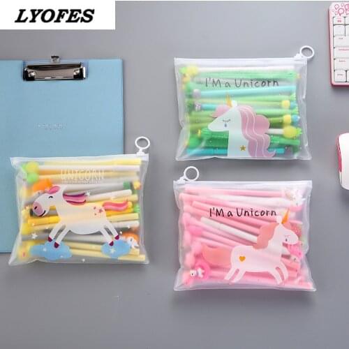 20Pcs/Set Gel Pen Unicorn Pen Stationery Kawaii School Supplies Gel Ink Pen School Stationery Office Suppliers Pen Kids Gifts