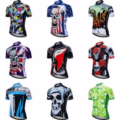 2020 cycling jersey Mens Bike jersey Pro MTB Shirts Team Maillot Ciclismo Top Racing Bicycle jersey road jerseys red Skull