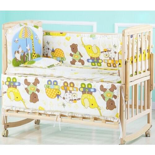 65*120cm Breathable Baby Crib Bumper Kids Bedding Set Infant Newborn Cotton Bed Bumper Protector Baby Cirb Bedding ZT30