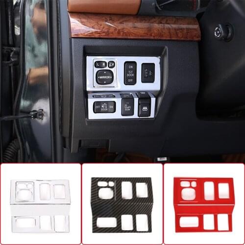 ABS Car Headlight Switch Button Control Panel Frame Decoration Cover For Toyota Tundra 2014-2021 Interior Modification Accessory