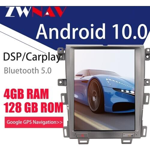 4+128G Tesla Screen Carplay For 2015 2016 2017 2018 2019 Ford EDGE Android10 Unit Car Multimedia Player GPS Audio Radio Recorder