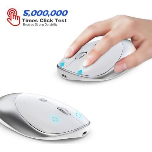 Bluetooth Three Modes 3.0 + 5.0+2.4 G Wireless Mouse Ergonomics Optical Mute Mouse For HXSJ T36 Laptop PC Office