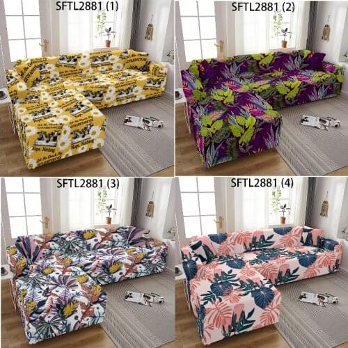 Leaf geometric print Sofa cover Covers for sofas corner sofa cover Sofa chaise cover lounge sofa covers for living room For home