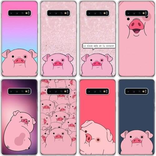 Pink pig Phone Case For Samsung Galaxy A51 A71 A50 A70 A90 A10S A20S A20E A21 A30 A40 A41 A01 M30S A6 A7 A8 A9 A10Plus Cover