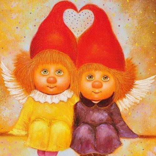 DIY 5D Diamond Embroidery Crystal Diamond Mosaic Picture Round Rhinestones Diamond Painting Cartoon angel boy Cross Stitch AS253