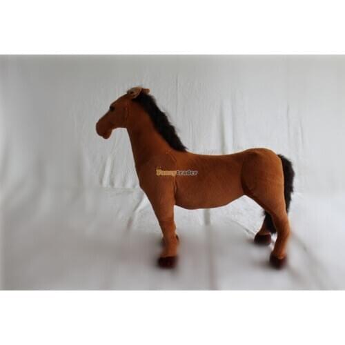 Fancytrader As Real! Cute High Quality Horse Toy 43'' 110cm Giant Soft Plush Stuffed Emulational Horse, Free Shipping FT90281