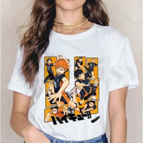 Haikyuu Haikyu Manga Nishinoya Yuu Oikawa Tooru T Shirts Womens T-shirt Short Sleeve Female Tops Tees Harajuku Vogue Vintage