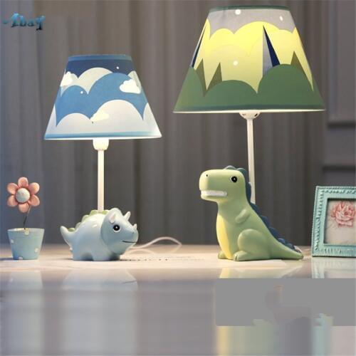 Creative Cartoon Resin Dinosaurs Table Lamps for Living Room Children Bedroom Lovely Study Bedside Lamp Kids Birthday Present