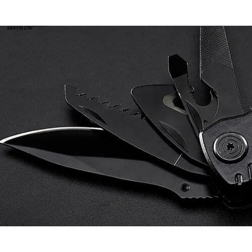 Multitools Folding Plier EDC Scissors Camping Multi Tools Pliers Screwdriver Bits Multifunctional EDC Tool Knife Survival