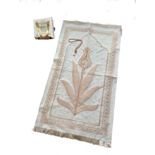 Muslim Prayer Rug, Velvet Prayer Mat, Islamic Gift Set, Sejjadah, Janamaz, Prayer Rug Gift Set
