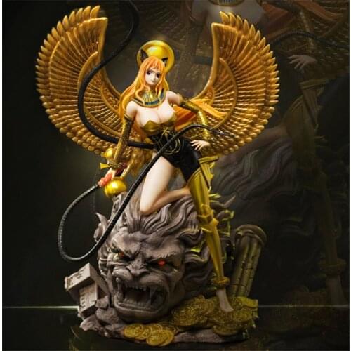 ONE PIECE GK AL Egypt Little wild cat Nami Statue Resin Action Figure Collection Model Toys Y2029